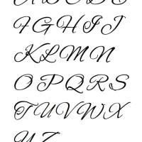 Kreuzstich Vorlage Alphabet Druckschrift Groß- und Kleinbuchstaben für Handstickerei Bild 1