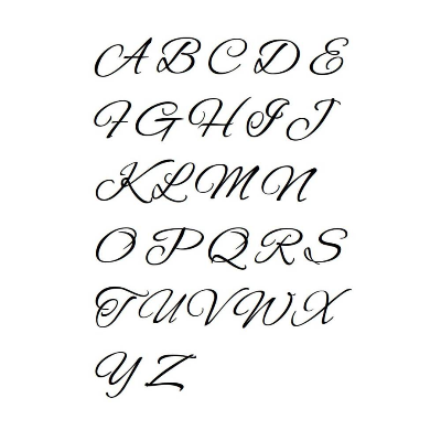 Kreuzstich Vorlage Alphabet Druckschrift Groß- und Kleinbuchstaben für Handstickerei