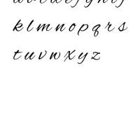 Kreuzstich Vorlage Alphabet Druckschrift Groß- und Kleinbuchstaben für Handstickerei Bild 2