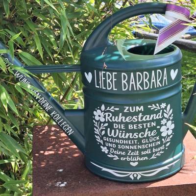 Garten Gießkanne für Rentner , Ruhestand Geschenk zum Renteneintritt Landhaus