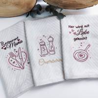 Stickdatei Set Kochliebe – 24 Küchenmotive ab 10x10 cm für Deko & Geschenke Bild 1