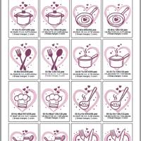 Stickdatei Set Kochliebe – 24 Küchenmotive ab 10x10 cm für Deko & Geschenke Bild 3