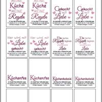 Stickdatei Set Kochliebe – 24 Küchenmotive ab 10x10 cm für Deko & Geschenke Bild 5