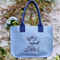 Stickdateien Herr Maus auf Reisen im Scribble Stil – ab 13x18 cm, Doro-Collection Bild 6