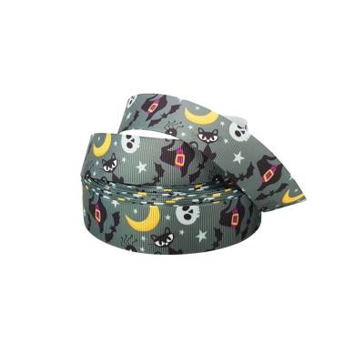 Ripsband Halloween 25mm bunt – Kreatives Geschenkband für DIY, Nähen & Dekoration | Zauberbogen