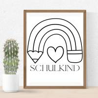 Einschulung PNG SVG Datei - Download Plotterdatei - svg png Datei - Geschenkidee Gift idea - Schule Schulkind Schultüte Bild 4
