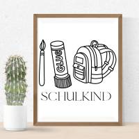 Einschulung PNG SVG Datei - Download Plotterdatei - svg png Datei - Geschenkidee Gift idea - Schule Schulkind Schultüte Bild 5