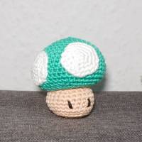 Häkelanleitung für den Fliegenpilz in Grün Bild 1