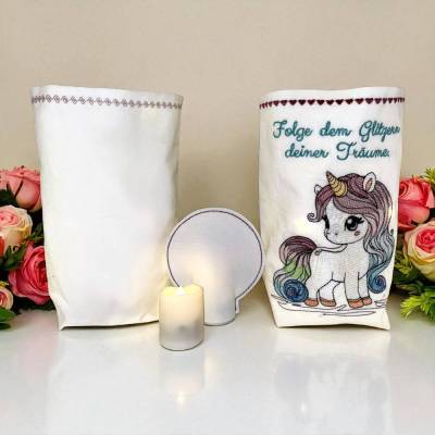 Stickdateien Blanko Lichtbeutel teilweise ITH ab 10x10 – 4 Varianten, 31 Dateien, Rohlinge ohne Motiv