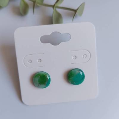 Kleine Stecker 11mm – Handgemachte Polymerohrringe Unikate