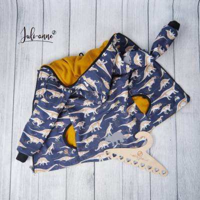 Softshell Jacke Dino Skelett (Futterdicke wählbar)