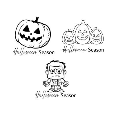 Happy Halloween Bundle PNG SVG Datei - Download Plotterdatei Plotter File - Pumpkin Mumie Kürbis Monster