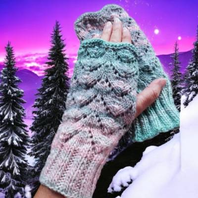 Handstulpen, gestrickte Handarbeit