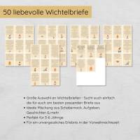 50 Wichtelbriefe für Kinder zum Ausdrucken für die Wichteltür, mit blanko Vorlagen und Briefumschlägen Bild 3