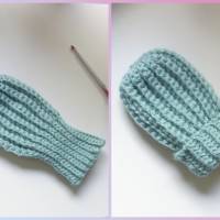 Häkelanleitung für Baby Fäustlinge (0-6 Monate) Bild 1