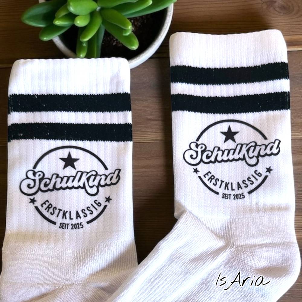 Huuraa Socken Erfurt Verliebt – Bio-Baumwolle, Größe 37-46, Weiß Mit Motiv