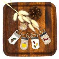 Stickdatei Herbst Schlüsselanhänger Bild 1