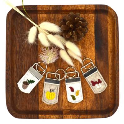 Stickdatei Herbst Schlüsselanhänger