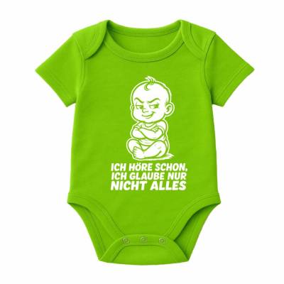  Kurzarm Baby Body bedruckt mit Motiv LITTLE MONSTER
