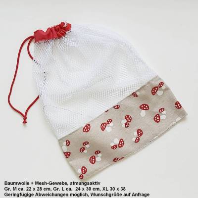 Einkaufsnetz Pilze unverpackt, frisch und nachhaltig einkaufen Pilzbeutel & Schwammerlnetz, Pfifferlinge, Steinpilze Aufbewahrung