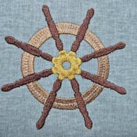 Steuerrad Applikation Stickdatei 10x10cm Bild 1