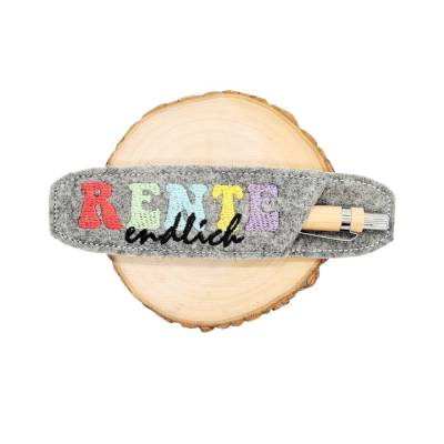Stickdatei Etui Kugelschreiber Rente ITH