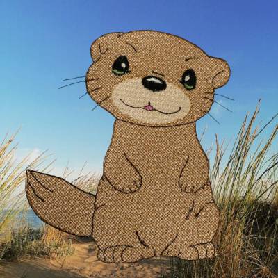 Stickdatei Otter Line Art Set 971
