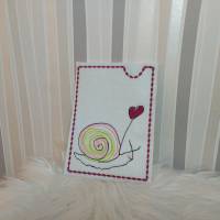 Gruß Schnecke Stickmuster 12-14x18cm – Niedliche Schnecke mit Luftballon für Kinder, Geschen Bild 10