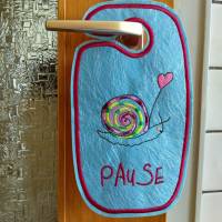 Gruß Schnecke Stickmuster 12-14x18cm – Niedliche Schnecke mit Luftballon für Kinder, Geschen Bild 6