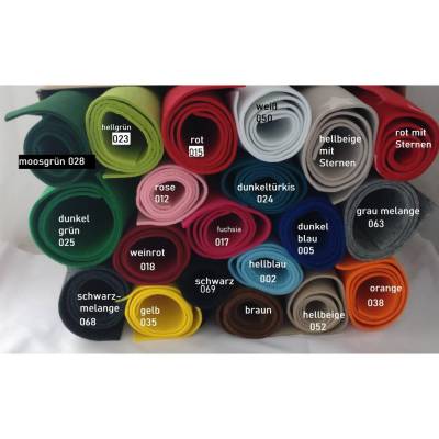 9 Filzstreifen ( je Streifen 0,40€)  27x3cm x 3mm – Schlüsselband nähen & basteln in Wunschfarbe