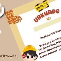 Digitale Kinderurkunde Bauprofi – A4 PDF zum Ausdrucken, Radlader & Handwerker Thema Bild 5