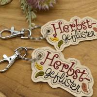 Stickdatei Herbst Schlüsselanhänger Herbstgeflüster Bild 3