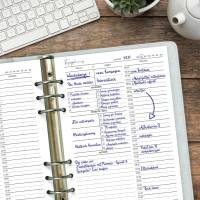 Tagesplaner PDF | A4 & A5 Tagesstruktur für Arbeit und Privat | Printable zum Ausdrucken | To Do-Liste, Ziele, Termine Bild 2