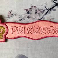 Stickdatei 3D-Anhänger PRINZESSIN, Maschinenstickerei, Stickmuster mit Trapunto-Effekt, 3D-Stick, Lesezeich Bild 4