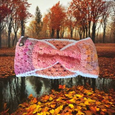 Handgehäkeltes Stirnband in Herbstfarben – Warmes Accessoire aus Acrylwolle für Damen