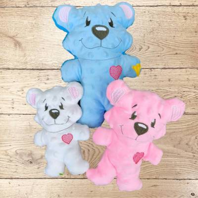 Stickdatei Teddy mit Herz ITH Set 2561 – 3 Größen, Anleitung, viele Formate