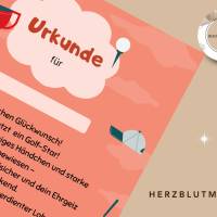 Kinder-Urkunde im Golf-Design – perfekt für Kindergeburtstag & Sportveranstaltungen Bild 4