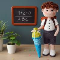 Häkelanleitung Schulkinder Sophia und Leo - PDF Datei deutsch Bild 3