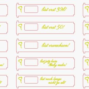 Du bist - 28 Laser Cut Vorlagen: Geburtstag für Duplo Geschenkbox, Holzstärke mit 3mm und 4mm, SVG, DXF, AI, Lightburn Bild 3