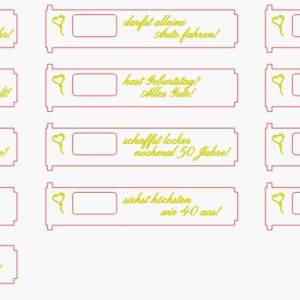 Du bist - 28 Laser Cut Vorlagen: Geburtstag für Duplo Geschenkbox, Holzstärke mit 3mm und 4mm, SVG, DXF, AI, Lightburn Bild 4