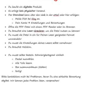 Du bist - 28 Laser Cut Vorlagen: Geburtstag für Duplo Geschenkbox, Holzstärke mit 3mm und 4mm, SVG, DXF, AI, Lightburn Bild 8