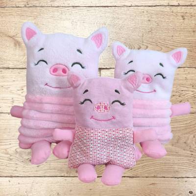 Stickdatei Schwein ITH Set 2568 – Kuscheltier Glücksbringer von Design-by-Jasmina
