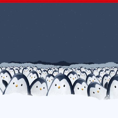 Panel French Terry/Sommersweat, Pinguinis, Thorsten Berger, Swafing