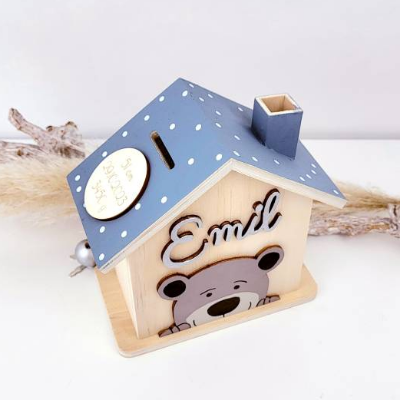 Personalisiertes Kindersparschwein - Süße Schnecke Mit Namen