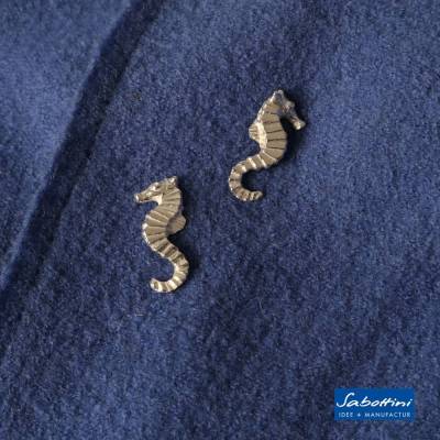 Seepferdchen Pin aus 935 Silber – Anstecker fürs Revers