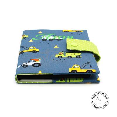 Einsteckalbum für 36 oder 100 Fotos * Fotoalbum * Fotobuch * Baufahrzeuge * Bagger * blau grün