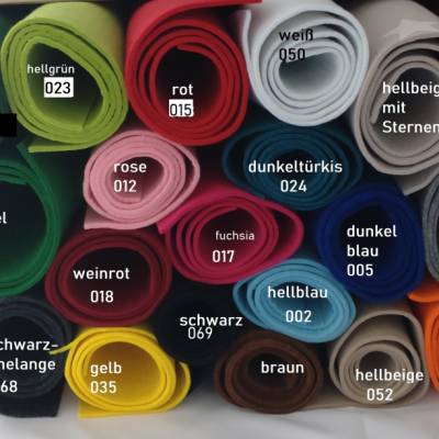 Kunstfilz Bastelfilz 27 x 90 cm 3 mm – Vielseitiger Bastelfilz in verschiedenen Farben