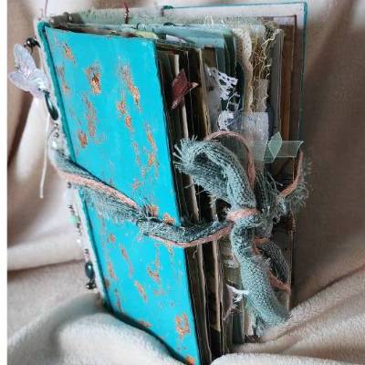 Handgefertigtes Junk Journal – Unikat Tagebuch mit Hardcover & kreativen Extras