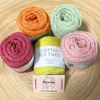 Laines du Nord - Cotton Silk Tweed - Baumwolle-Seide-Tweed Garn