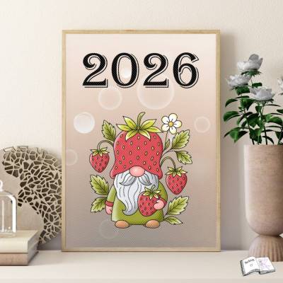 Familienplaner 2026 – Digitaler Kalender zum Selbst Gestalten als SVG & PNG